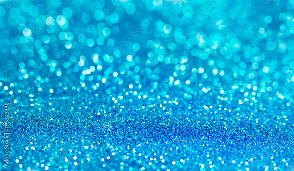 Blue defocused glitter background with copy space. Holiday texture.  Wallpaper. Glitter light spots on blue background, defocused Stock Photo |  Adobe Stock