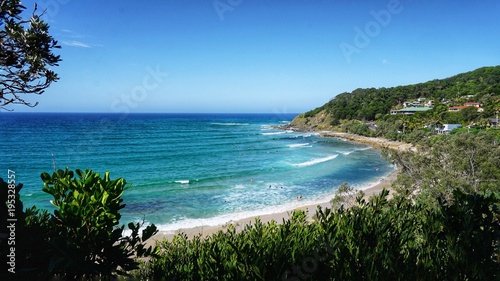 Strand   K  ste von Byron Bay  Australien