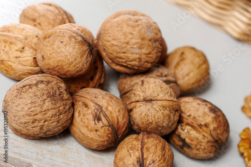 close up of group of walnuts