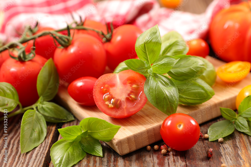 fresh tomato and basil fresh tomato and basil