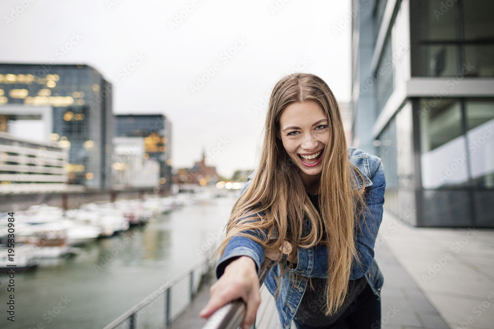 Portrait of laughing young woman Portrait of laughing young woman