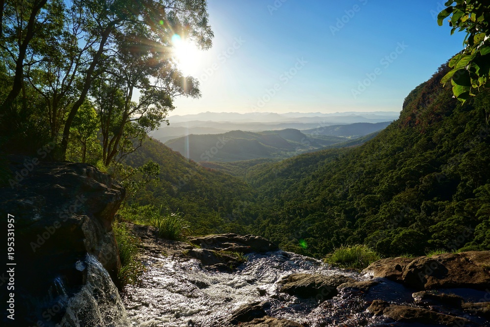 Fototapeta premium Moron Wasserfall im Lamington Nationalpark, Queensland, Australien