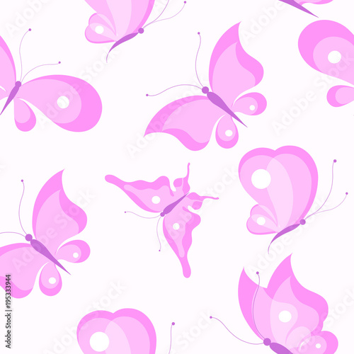 beautiful pink butterflies  pattern