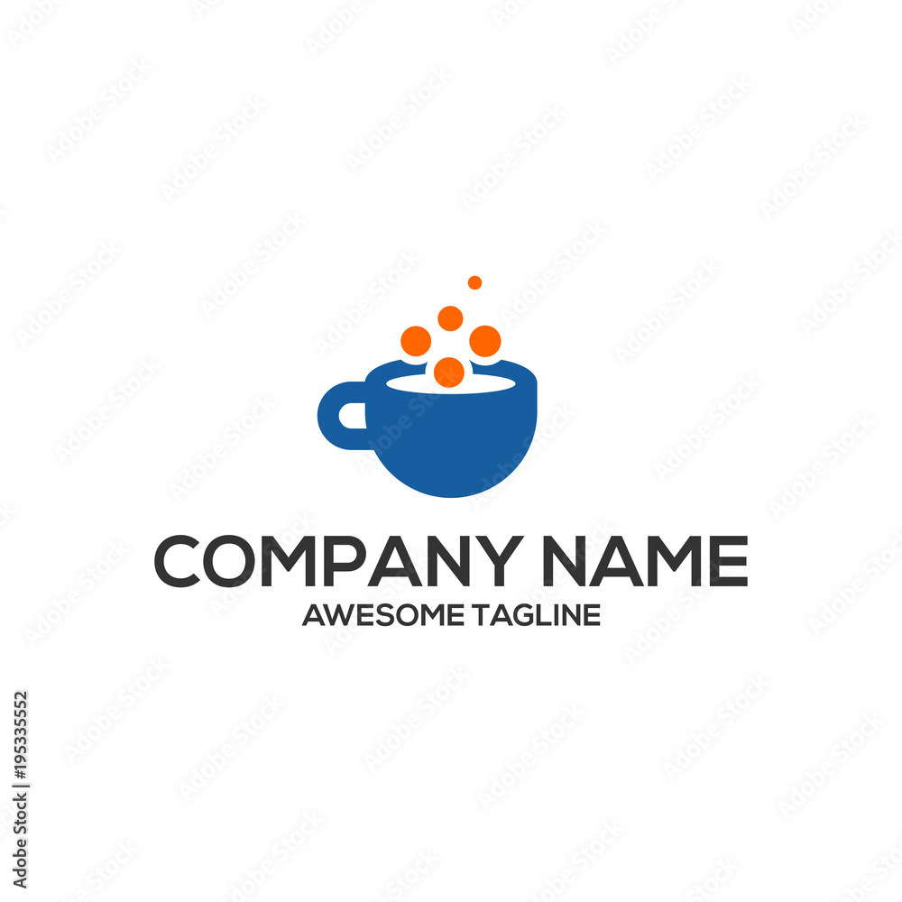 cup data technology logo template