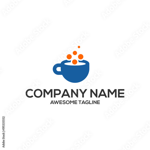 cup data technology logo template