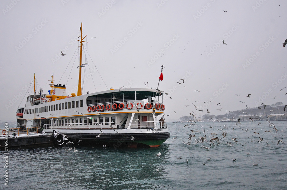 Sea transportation in Bosphprus istanbul