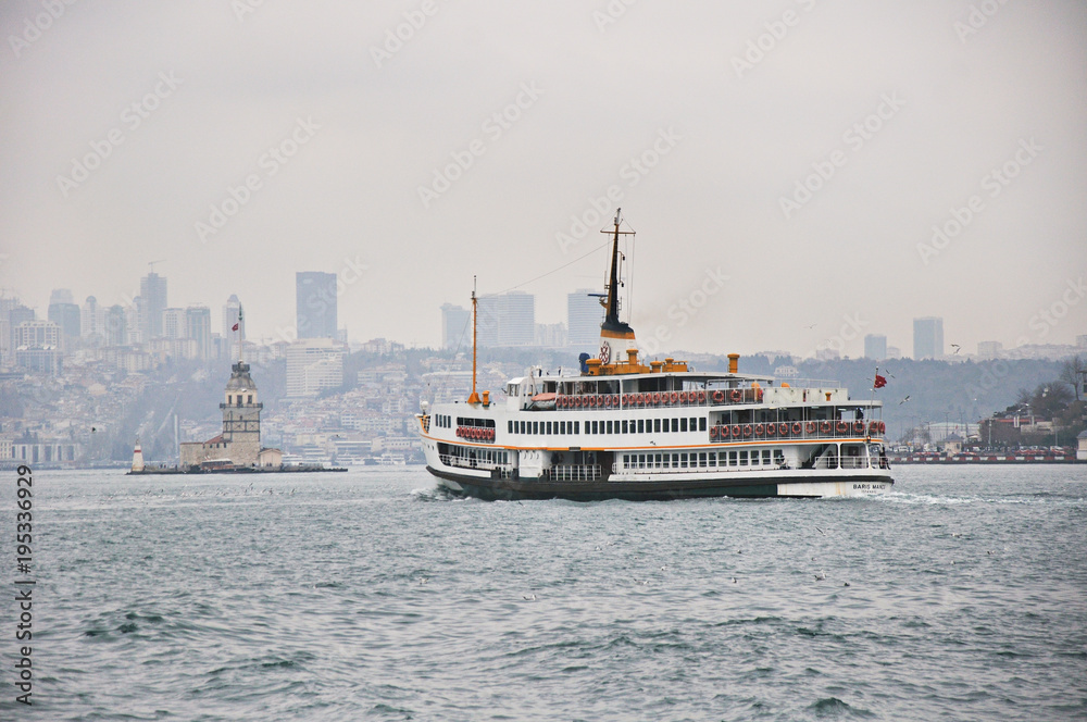 Sea transportation in Bosphprus istanbul
