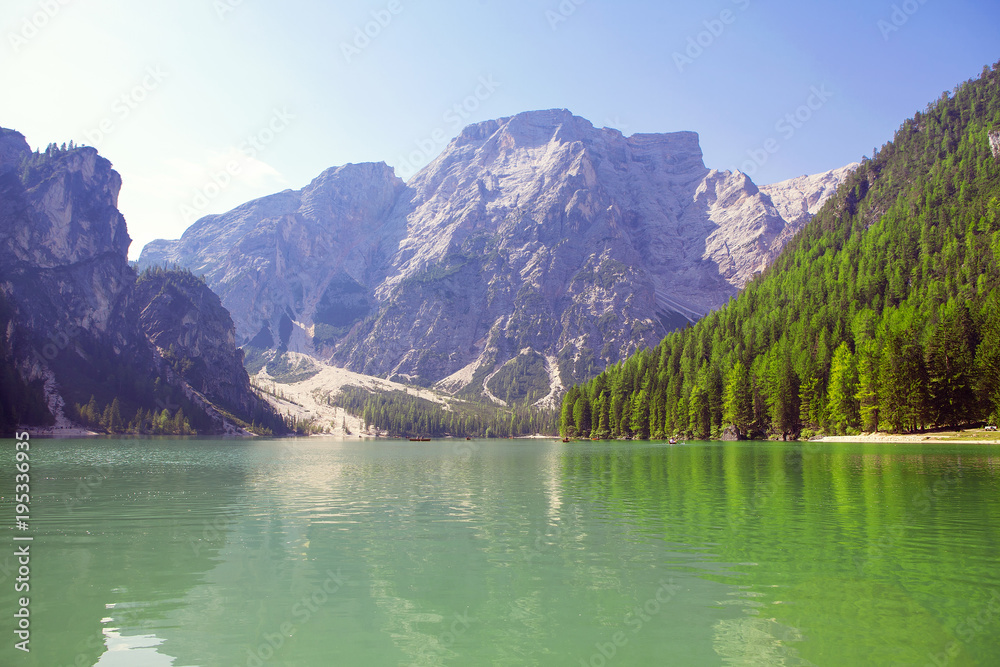 beautiful lake and mountains