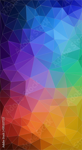 Vertical triangle rainbow color Background.