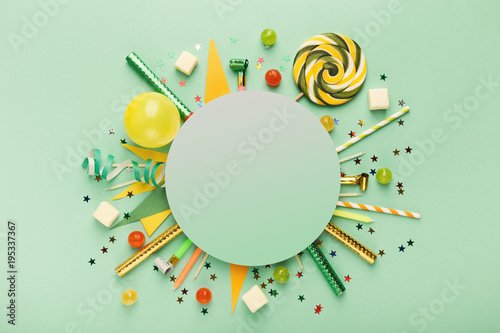 Canvas Print Children birthday party background