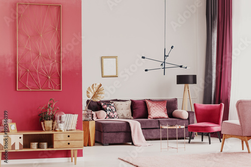 Decorative living room interior