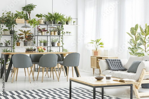 Open space bright living room