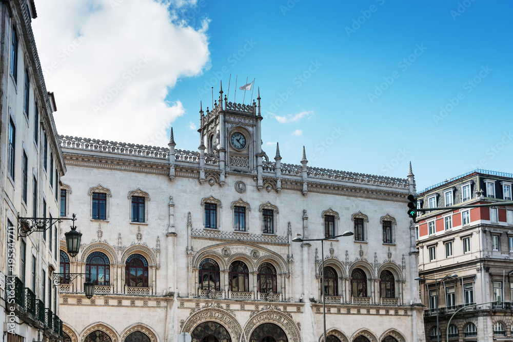 Fototapeta premium Rossio Square in Lisbon, Portugal, Europe