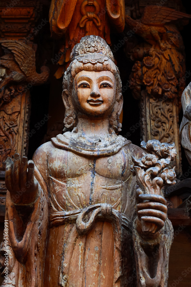 Sanctuary of Truth (Prasat Satchatham) in Pattaya, Thailand