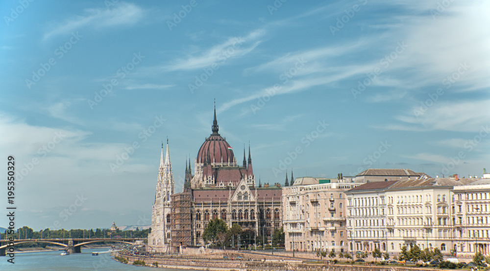Fototapeta premium Vista panoramica di Budapest