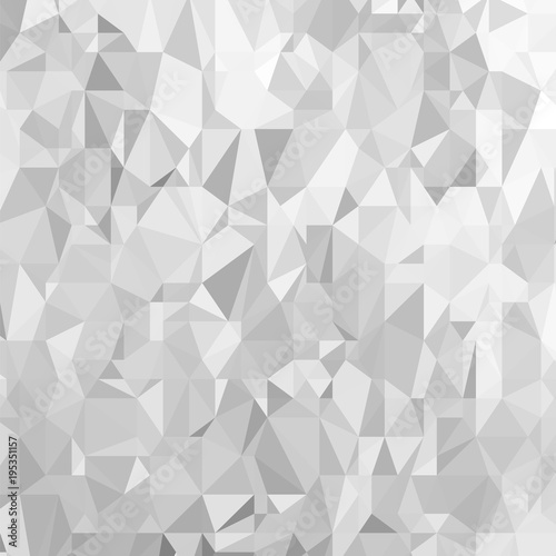 Grey Polygonal Background. Triangular Pattern. Low Poly Texture. Abstract Mosaic Modern Design. Origami Style © valeo5