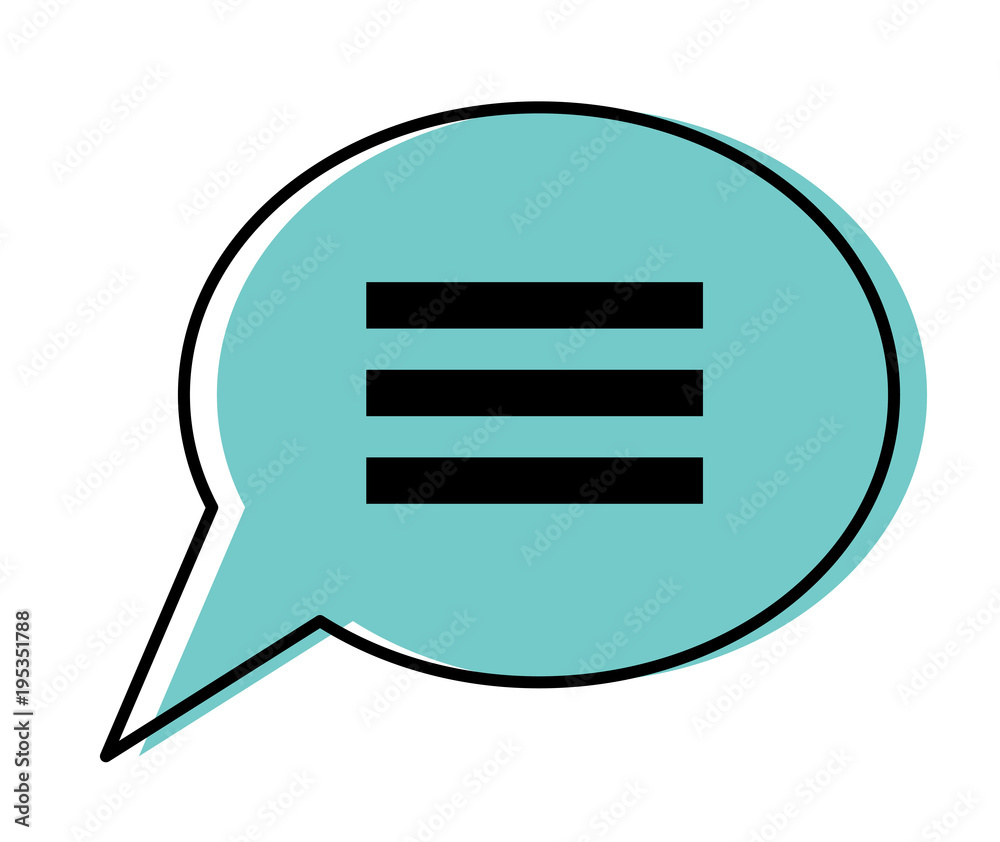 speech bubble icon over white background, colorful design. vector illustration speech bubble icon over white background, colorful design. vector illustration