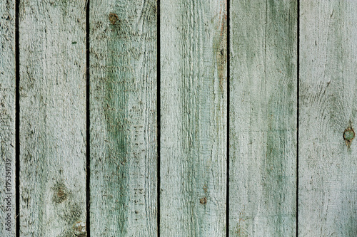 Vintage mint green old wooden planks wall background