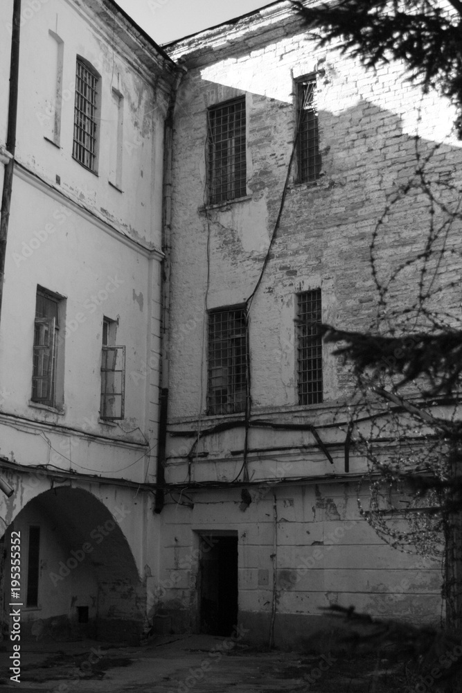 Interior to abandoned Paterei Vangla Prison, Tallinn, Estonia