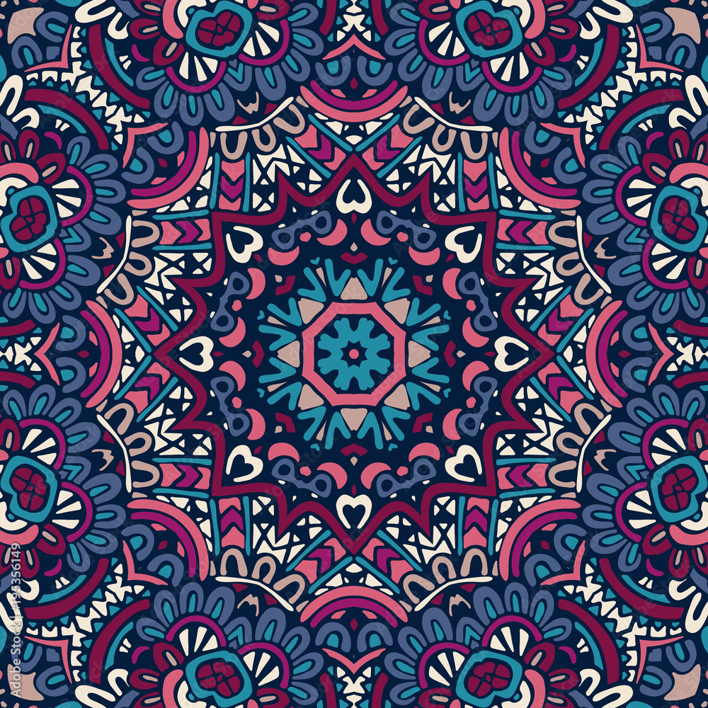 indian mandala floral background