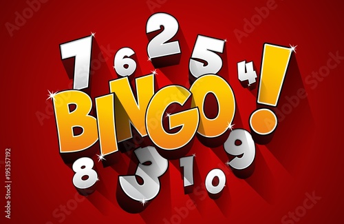 Creative Abstract Bingo Jackpot symbol vector illustration