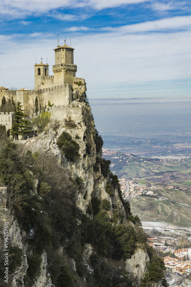 Fortress of Guaita on Mount Titano, San Marino, Italy