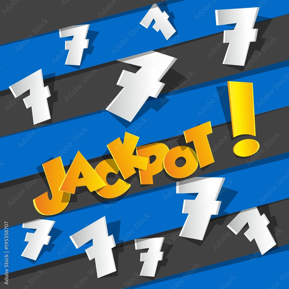 Creative Abstract Bingo Jackpot symbol vector illustration Creative Abstract Bingo Jackpot symbol vector illustration