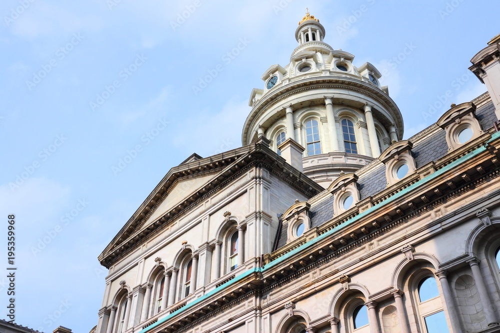 Fototapeta premium Second Empire architecture - Baltimore city hall