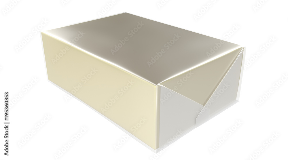 3D realistic render of isolated plastic transparent wrap box with shadow,(butter, spread, soap mock up) on white background. 3D realistic render of isolated plastic transparent wrap box with shadow,(butter, spread, soap mock up) on white background.