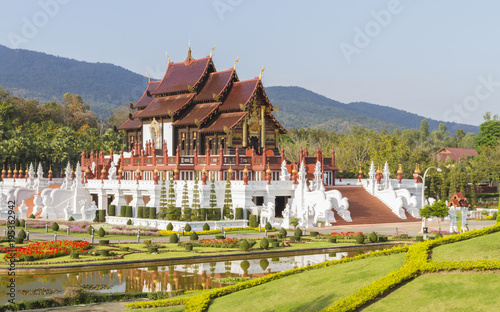 The Royal Ratchaphruek Park at Chiang Mai, Thailand.