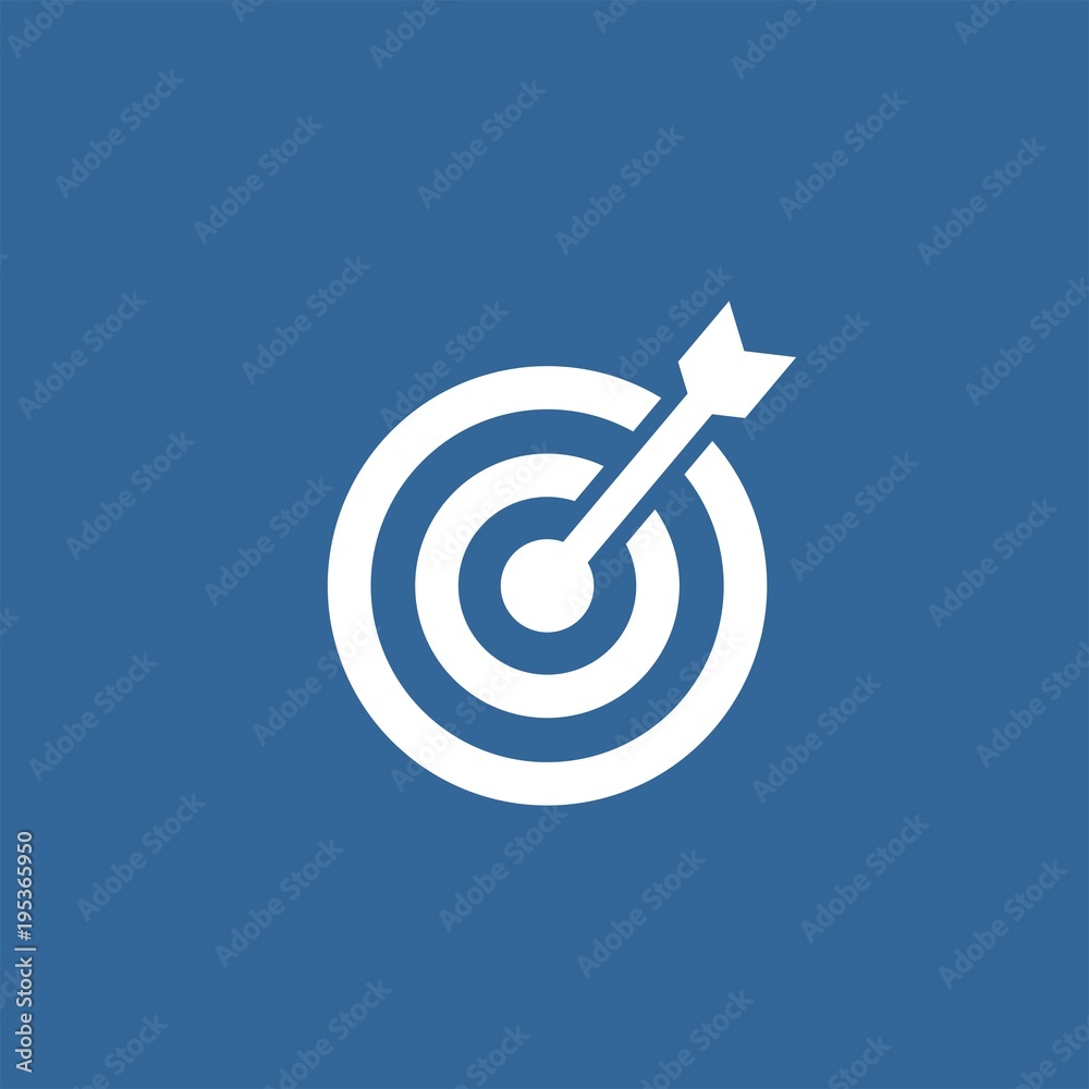 Target flat vector icon Target flat vector icon