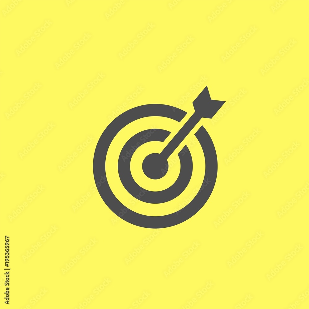 Target flat vector icon Target flat vector icon