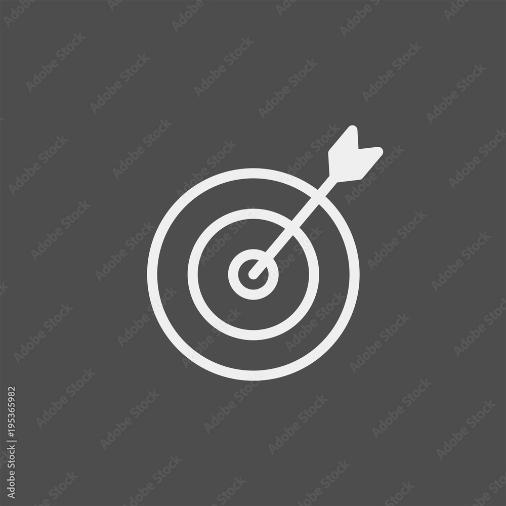 Target flat vector icon Target flat vector icon