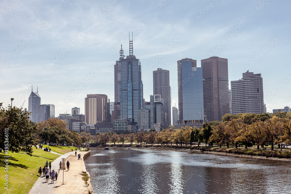 Naklejka premium Melbourne Australia panorama