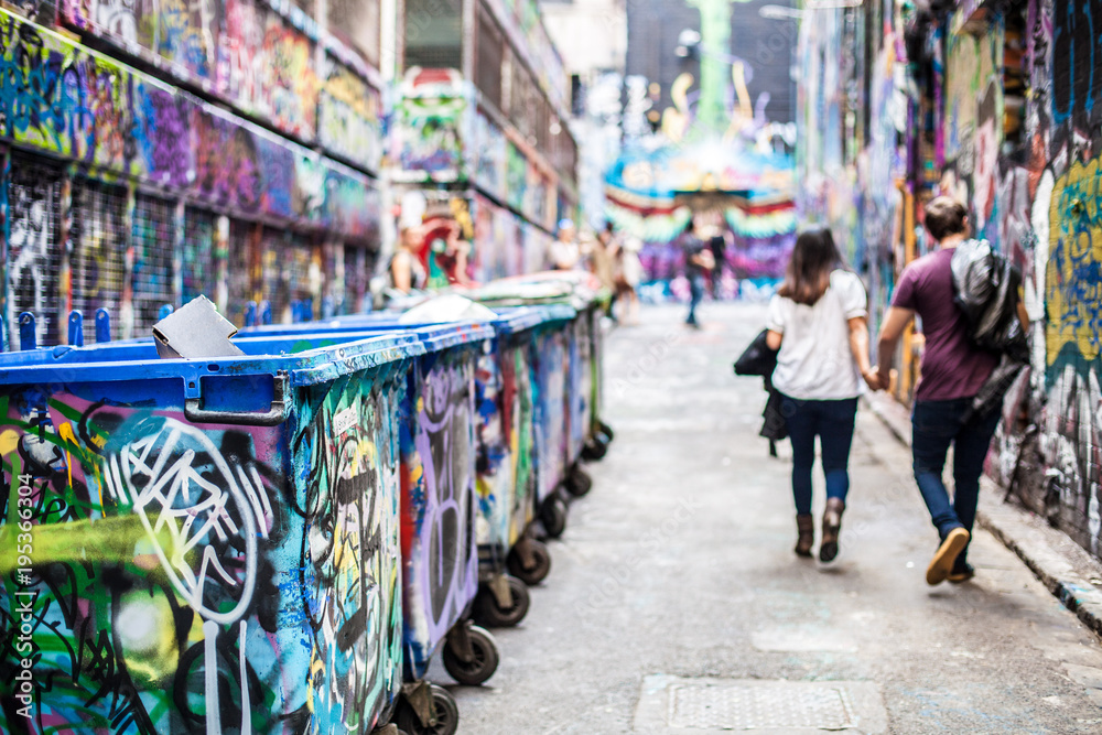 Fototapeta premium Graffiti w Melbourne Australia