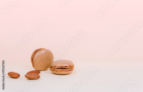 French macaroon cake macaroons with almonds.