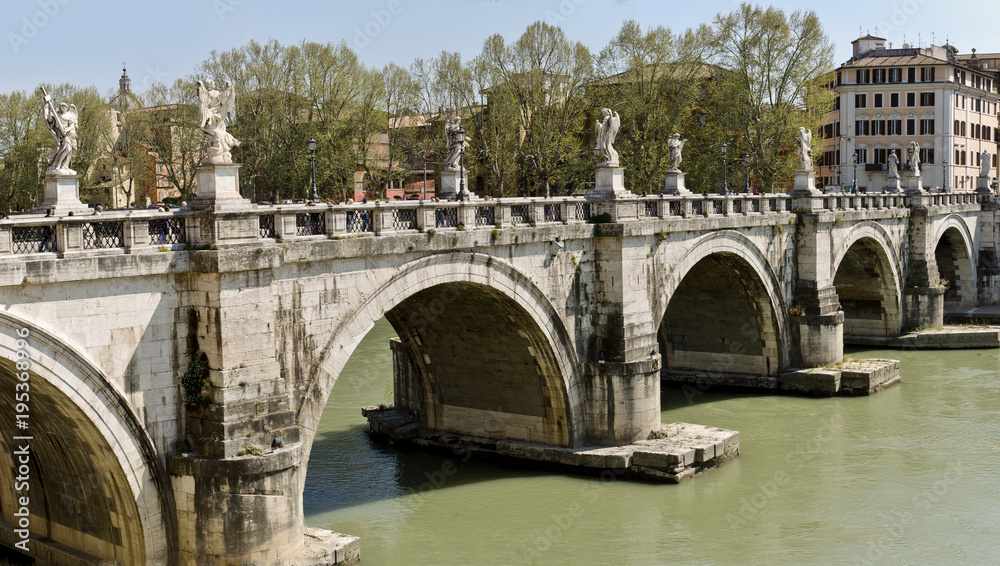 Rom - Engelsbrücke - Panorama