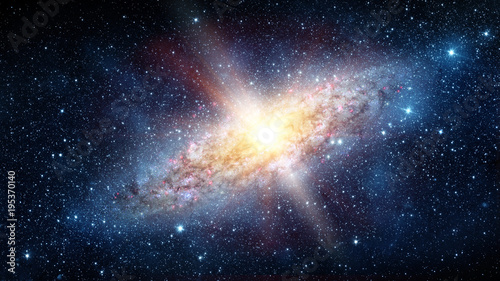 Universe filled with stars, nebula and galaxy. Elements of this image furnished by NASA. © Tryfonov