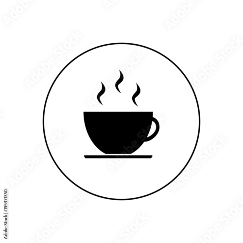 Cup of coffee icon  logo