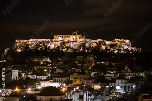 Acropolis Athens at night