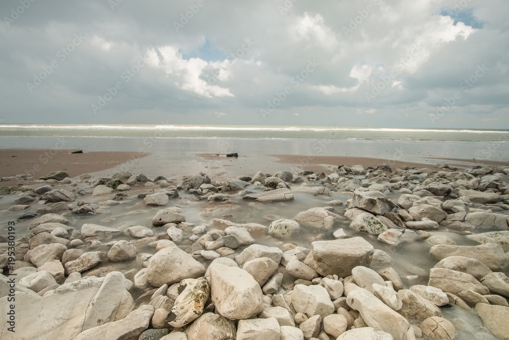 beach of Escalles , Cap Blanc Nez , hauts de France , France beach of Escalles , Cap Blanc Nez , hauts de France , France
