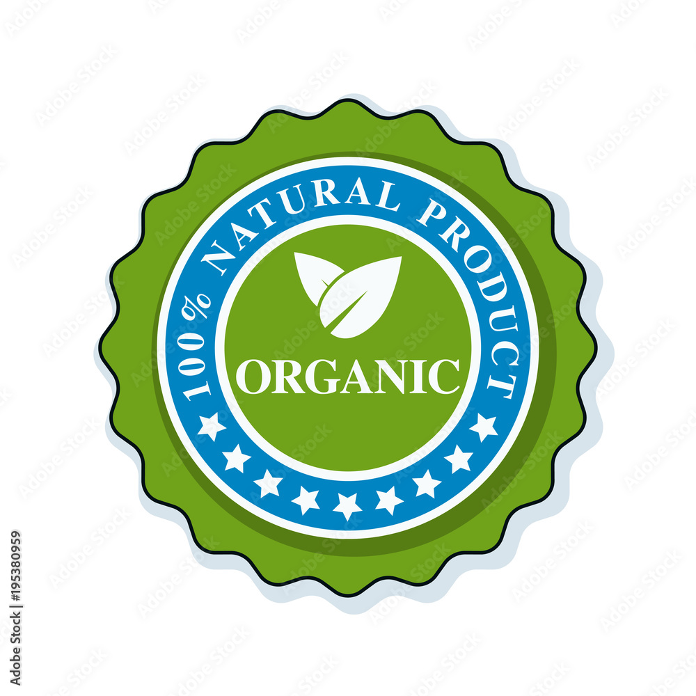 Organic label illustration