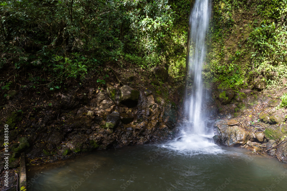 Tropical waterfalls in Costa Rica