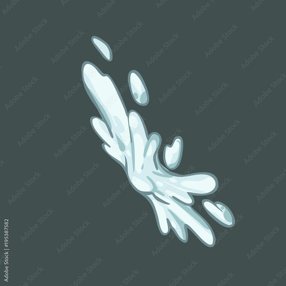 Naklejka premium illustrator 2d Smoke