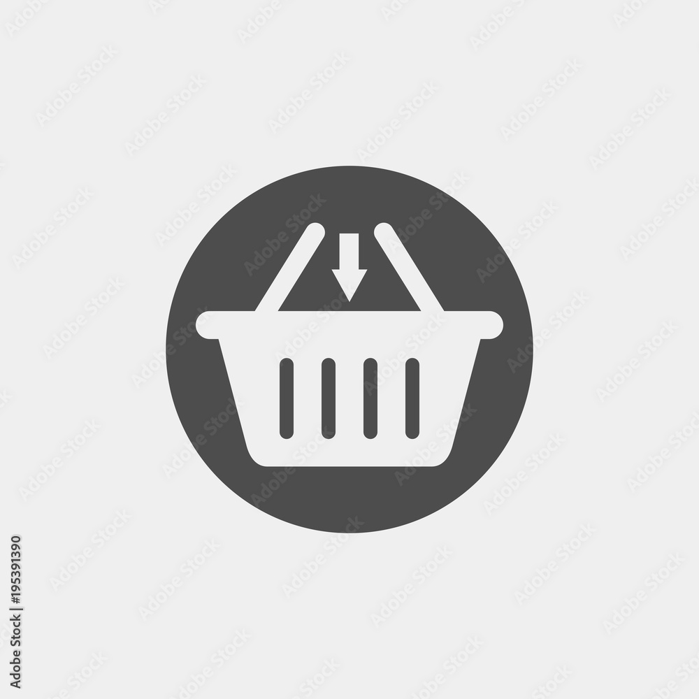 Basket flat vector icon. Buy flat vector icon Basket flat vector icon. Buy flat vector icon