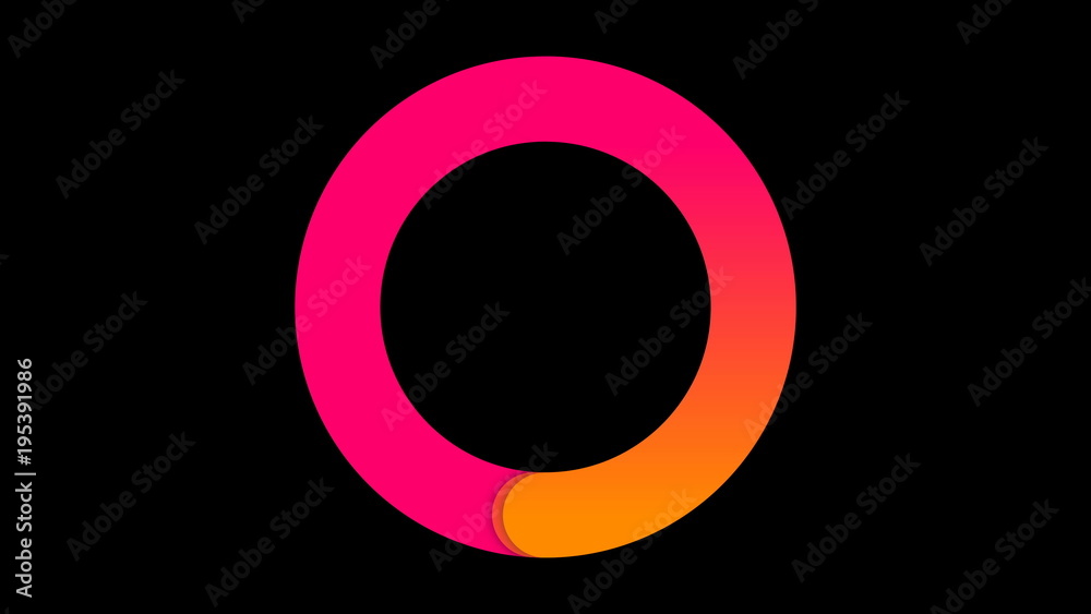 Loading, progress or buffering spinning icon on black background, 3d rendering computer generating Loading, progress or buffering spinning icon on black background, 3d rendering computer generating