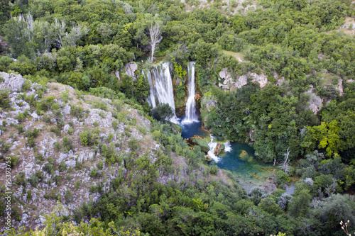 Manojlovac waterfall - national park Krka in Croatia photo