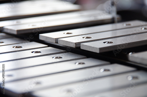 Slika na platnu glockenspiel. variety of xylophone