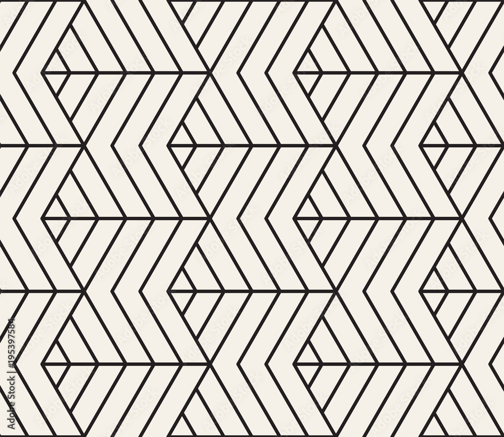 Fototapeta premium Vector seamless pattern. Modern stylish abstract texture. Repeating geometric tiles