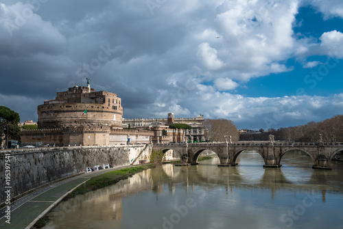 Engelsburg am Fluss Tiber in Rom in Italien